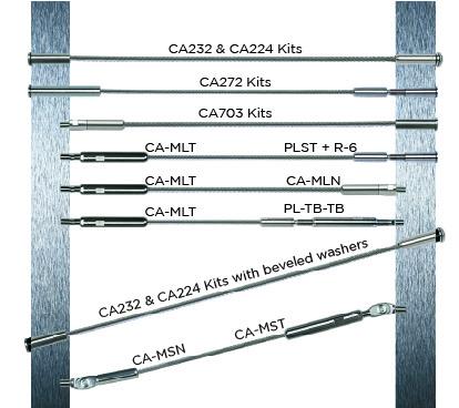 Metal Wire Cable Railing Kits