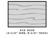 wood post cross-section