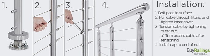 C.A.T. Cable Railing Posts